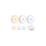 Luz Led Redonda Inalámbrica Adhesiva - Sensor De Movimiento - Recargable USB - Blanco / Cálido / Combinable - 85MM