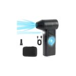 Soplador Turbina Mini Pistola Portatil - Con Luz LED y Estuche- Recargable USB C - 5200mAh
