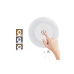 Luz Led Redonda Inalámbrica Adhesiva - Tactil - Recargable USB C - Blanco / Cálido / Combinable - 60MM