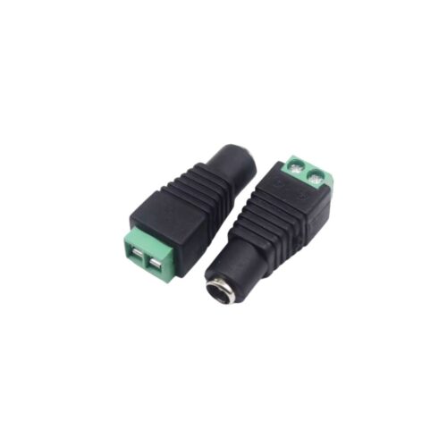 Conector Ficha Plug 5MM 2.1 con Bornera – Hembra