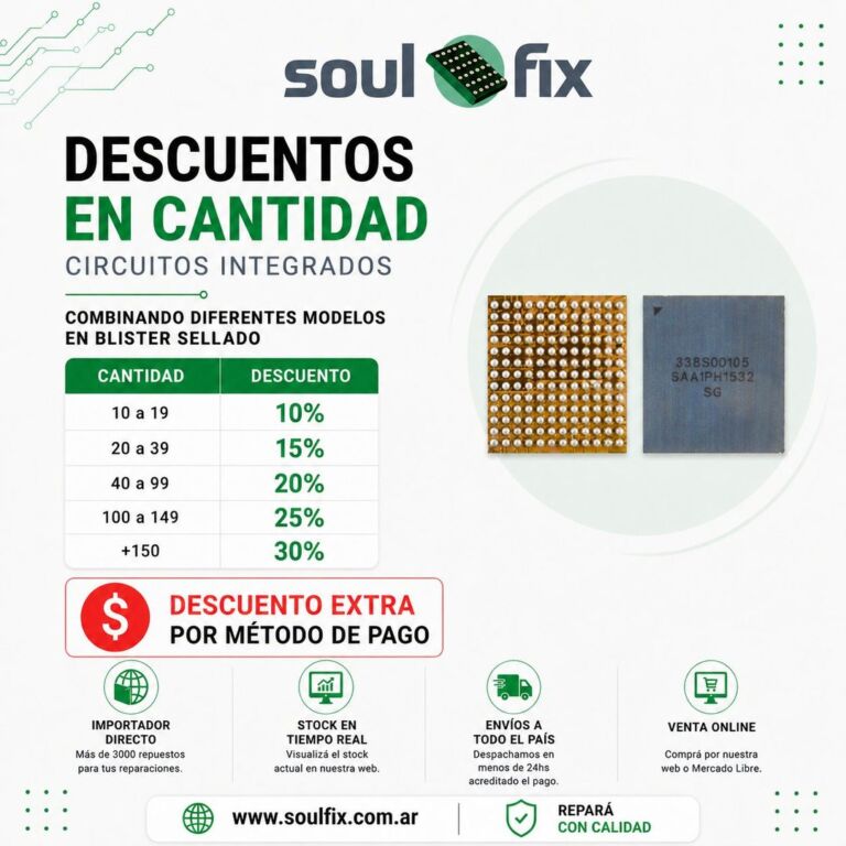 Descuentos en cantidad: CIRCUITOS INTEGRADOS