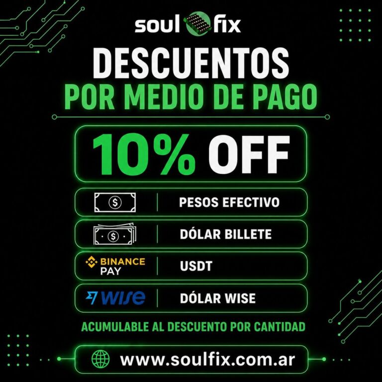 Descuentos por medio de pago