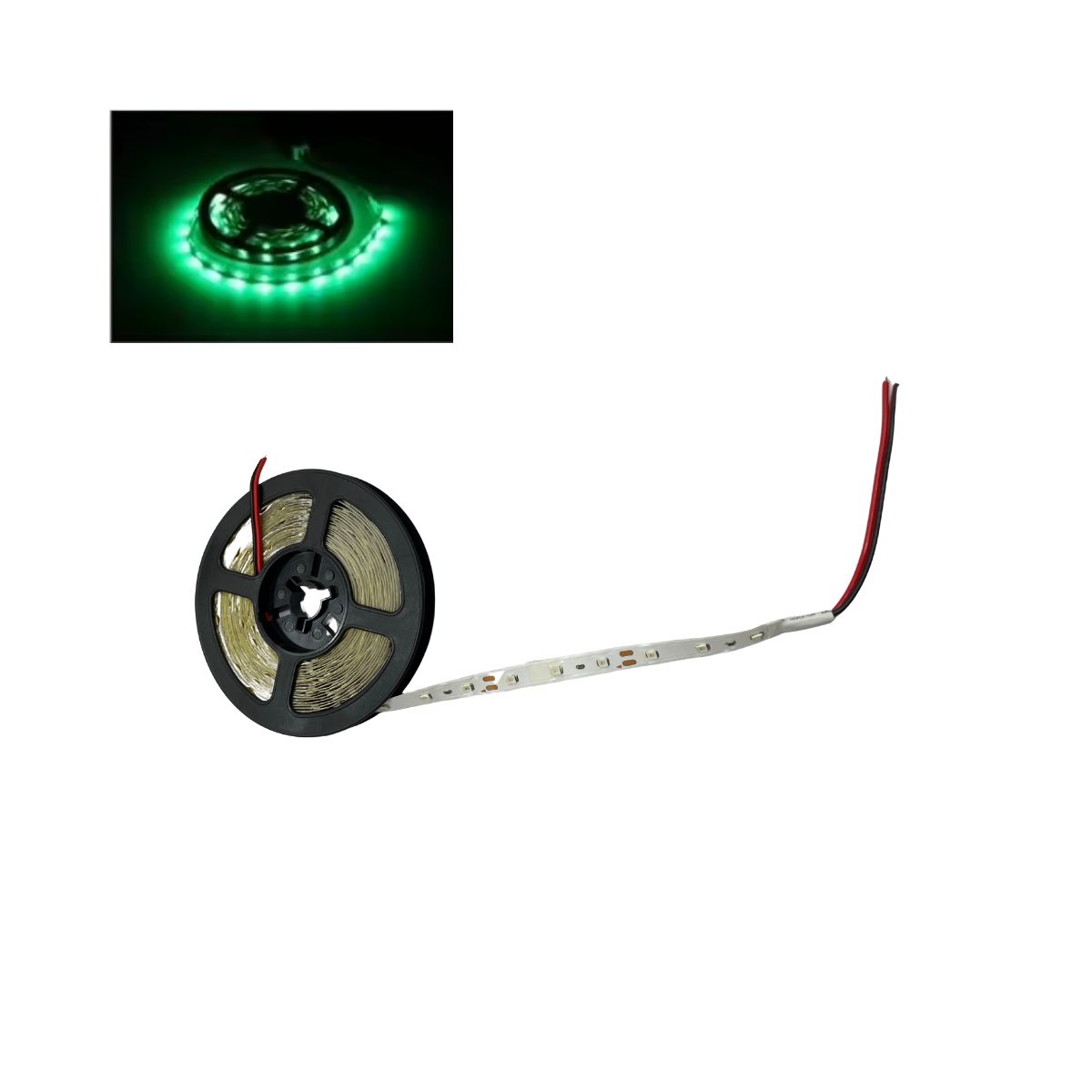 TIRA-LED-INT-VDE Tira Luz Led Interior - 2835 IP20 - 12V - 5 MTS - Varios colores - Economica - Imagen 1