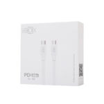 Cable iBox - IX-60 - 60W - Tipo C a Tipo C - 1mts - Reforzado con Velcro y Caja - Imagen 2